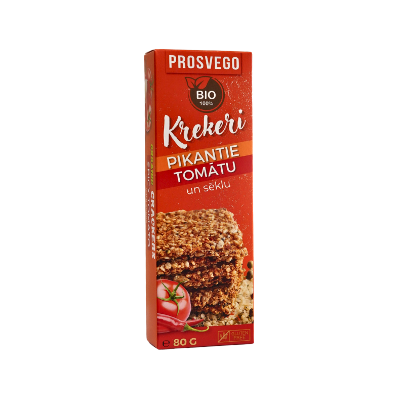 BIO Pikantie tomātu un sēklu krekeri